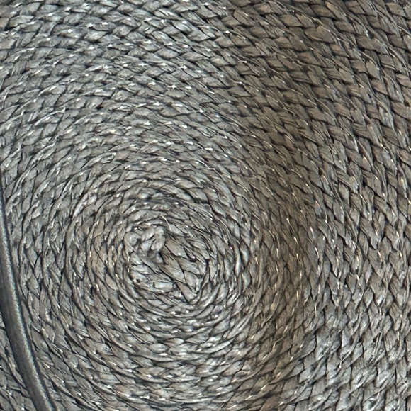 Large wicker soft black purse new . Long and short handles with a clip to close - Picture 2 of 7